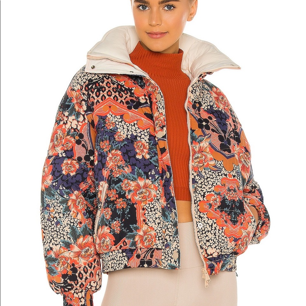 Free People Power House Puffer Midnight combo